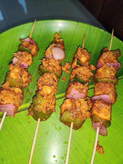 Paneer Tikka. #Tandoori Paneer Tikka Snap, At Home Snap, Home Snap, Paneer Tikka, Homemade Food, Tandoori Chicken, Paneer, Homemade Recipes, At Home