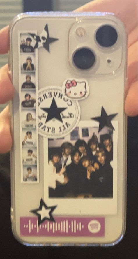 Kpop Photo Card Phone Case, Phone Casing Design, Stray Kids Phone Case Ideas, Ideas Para Decorar Tu Funda, Phone Case Y2k, Kids Phone Cases, Y2k Phone Case, Clear Phone Case Design, Collage Iphone Case