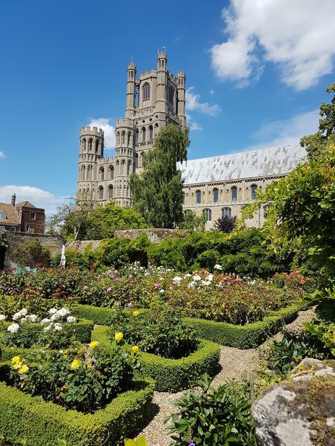 Ely Cathedral, Medieval Architecture, Gothic Cathedrals, Birthday Inspo, England And Scotland, Ely, Rose Garden, Amazing Architecture, Great Britain