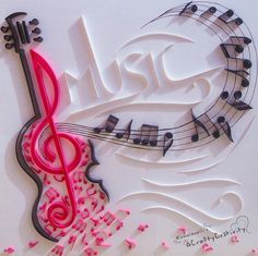 Music, quilled musical theme, musical notes, miniature quilled musical notes Art With Music, Quilling Paper Art, Art Musical, Quilled Paper Art, Quilling Ideas, Quilling Paper, Music Notes, Paper Art, Musical