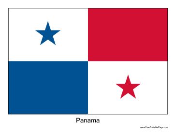 The flag of Panama. Free to download and print Panama Flag, Hispanic Heritage Month, Hispanic Heritage, Outdoor Flags, The Flag, Canada Flag, Paper Dolls, Panama, Country Flags