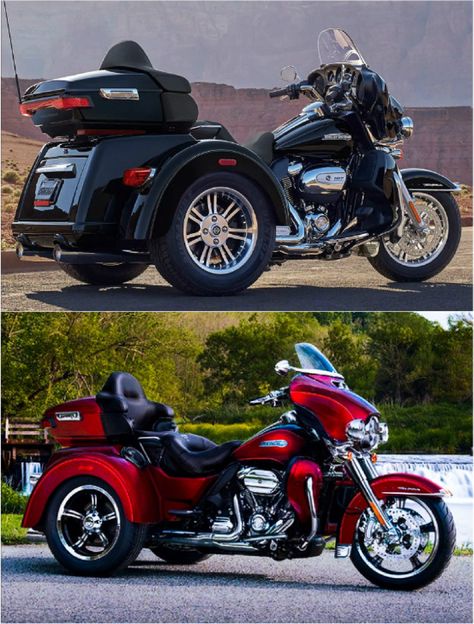 Three Wheeled Motorcycles, Harley Davidson Tri Glide, Harley Trikes Motorcycles, Three Wheel Motorcycle, 3wheel Motorcycle, Tri Motorcycle, Trike Harley Davidson, Honda Motorcycles Goldwing, 4 Wheels Motorcycle