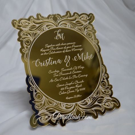 Mirror Wedding Invitations, Mirror Invitation, Acrylic Wedding Invites, Invites Birthday, Clear Acrylic Wedding Invitations, Acrylic Invitation, Mirrored Acrylic, Acrylic Wedding Invitations, Acrylic Invitations