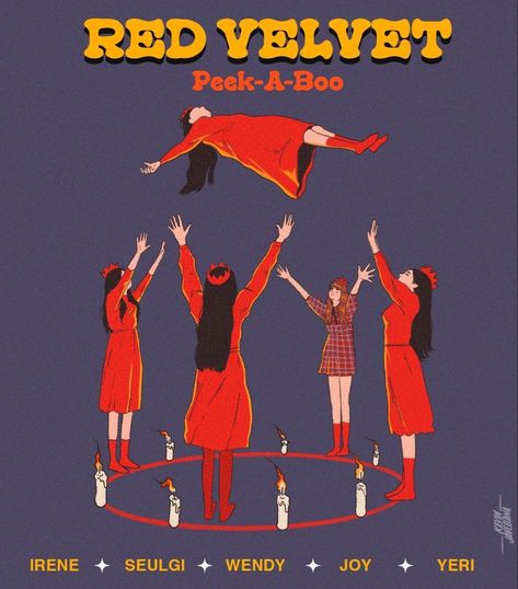 Red Velet, Velvet Aesthetic, Irene Seulgi, Art Cover, Kpop Drawings, Kpop Posters, Red Velvet Cake, Hippie Art, Kpop Fanart