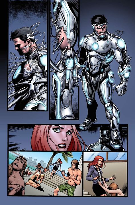 SUPERIOR IRON MAN # 1 PREVIEW # 1 Superior Iron Man, Iron Man 1, Tony Stark Comic, Iron Men 1, Iron Man Comic, Iron Man Wallpaper, Iron Man Armor, Iron Man 3, Arte Dc Comics