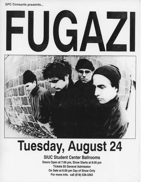 Fugazi Poster, Fugazi Band, Punk Bands Posters, Punk Flyers, Punk Poster, Music Flyer, Dorm Posters, Rock Posters, Gig Posters