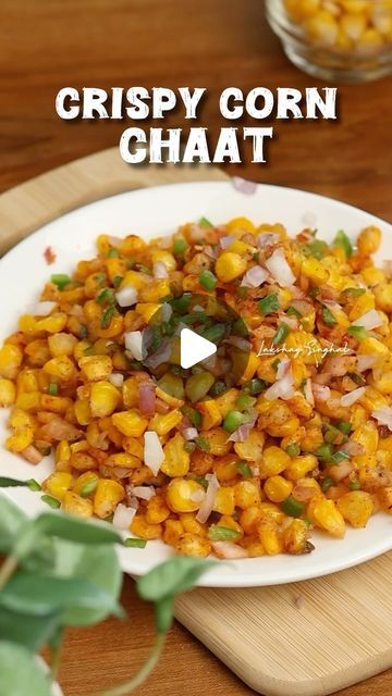 Lakshay Singhal on Instagram: "Crispy Corn Chaat ✨

Ingredients
1. 1 ltr Water (to boil corn)
2. Salt (to taste)
3. 2 cup Sweet Corn
4. 1 tbsp Maida (All Purpose Flour)
5. 2 tbsp Corn Starch
6. Black Pepper (to taste)
7. chopped Onion
8. chopped Capsicum
9. chopped Coriander
10. Chaat Masala (to taste)

#lakshaysinghal #reelkarofeelkaro #crispycorn #cornchaat #recipe #recipevideos #healthyrecipes #snack #snackrecipes 

[crispy corn chaat, corn chaat, snack recipe, snacks, chaat, crispy corn, crispy corn recipe]" Corn Chaat Recipe, Crispy Corn Recipe, Evening Snacks Indian, Corn Chaat, Crispy Corn, Boiled Corn, Spicy Snacks Recipes, Corn Recipe, Chaat Recipe