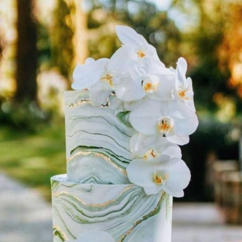 Baker Boys Wedding Cakes on Instagram: "The emerald marble wedding cake we designed for Marile & Jaco at Shepstone Gardens.  Added gold detailing for effect. Such an awesome couple, who took all the challenges in their stride. Congratulations to both of you!" Marble Wedding, Baker Boy, Green Marble, Marble Effect, Tiered Cakes, Gold Details, Cake Inspiration, Emerald, Wedding Cakes