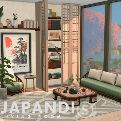 Japandi | Living Room CC Pack |Early Suprise, Suprise Simmers! I'm back with brand new CC pack for The Sims 4! 🌿✨ Discover the serene beauty of Japandi design in this Sims 4 living room setup, fe… Sims 4 Cc Japanese Furniture Patreon, Sims 4 Japanese Decor, Sims 4 Komorebi Cc, Ts4 Cc Japanese Furniture, Peacemaker Sims 4 Cc, Japandi Sims 4 Cc, Japandi Sims 4, The Sims 4 Cc Japanese Furniture, Sims 4 Japanese House Cc