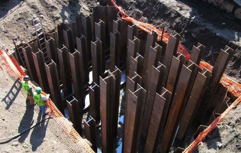 Steel piles foundations are used whenever heavy loads need to be supported for a long time. Let us learn about steel pile foundations today. Pile Foundation, Types Of Foundation, Hotel Floor Plan, Deep Foundation, Civil Engineering Construction, Hotel Floor, Types Of Steel, Foundation Repair, Soil Layers