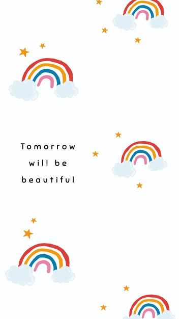 Rainbow Template, Rainbow Wallpaper Iphone, Blue Background Wallpapers, Mindset Is Everything, Rainbow Quote, Cute Mobile Wallpapers, Cute Words, Story Quotes, Quote Iphone