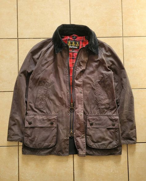 Vintage Barbour Wax jacket L brown Barbour Wax Jacket Women Outfit, Vintage Barbour, Vintage Waxed Winter Outerwear, Vintage Waxed Coated Canvas Bag, Barbour Wax Jacket, Barbour Wax, Barbour Lutz Waxed Jacket, Barbour Mens, Wax Jackets