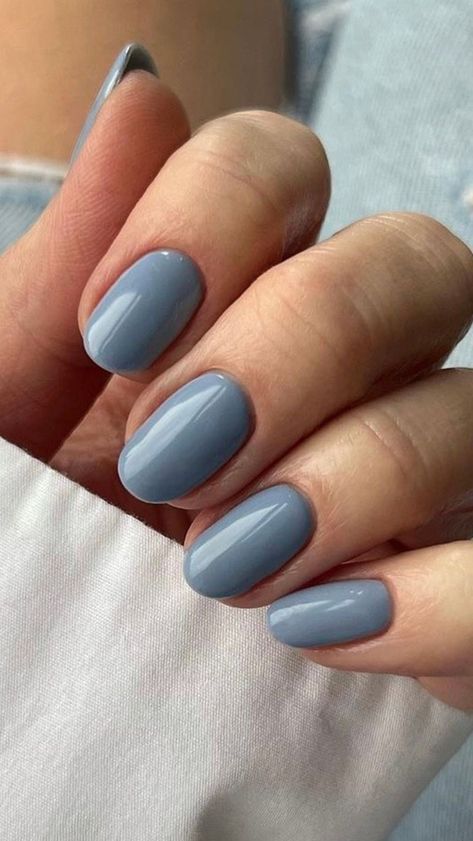 Nail Inspo Shellac, Shellac Nails Blue, Nails Shellac Ideas, Blue Shellac Nails, What Are Acrylic Nails, Nail Shellac, Shellac Nails Fall, Shellac Nail Colors, Nails Shellac