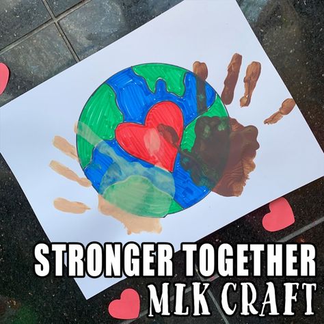 Multicultural Art Preschool, Multicultural Activities For Toddlers, Mlk Crafts For Toddlers, Mlk Preschool Activities, Mlk Preschool, Preschoolers Crafts, Martin Luther King Jr Crafts, Mlk Crafts, Mlk Activities