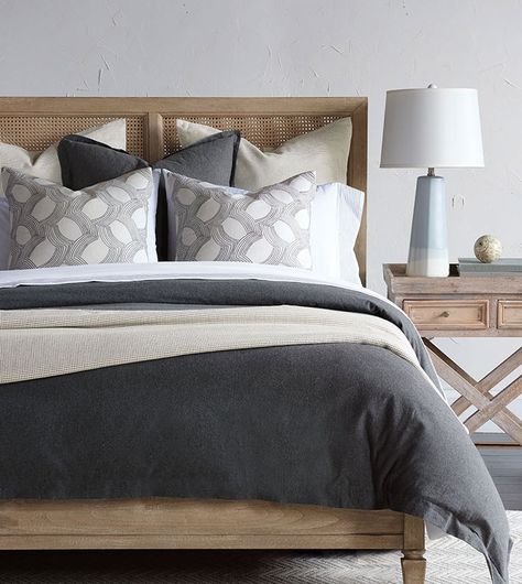 Dark grey bedding ideas