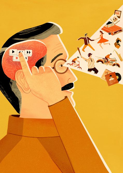 Jack Hudson, Memory Illustration, Brain Illustration, Art Psychology, Arts Magazine, Visual Metaphor, Conceptual Illustration, Improve Memory, Art And Illustration