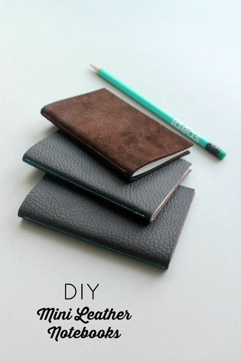 scraps of us : Mini Leather Notebooks DIY Diy Journal Accessories, Diy Leather Scraps Ideas, Leather Book Binding Diy, Faux Leather Journal Cover Diy, Leather Scraps Diy, Leather Notebook Diy, Diy Leather Notebook Cover, Diy Leather Journal Cover, Leather Scraps Ideas