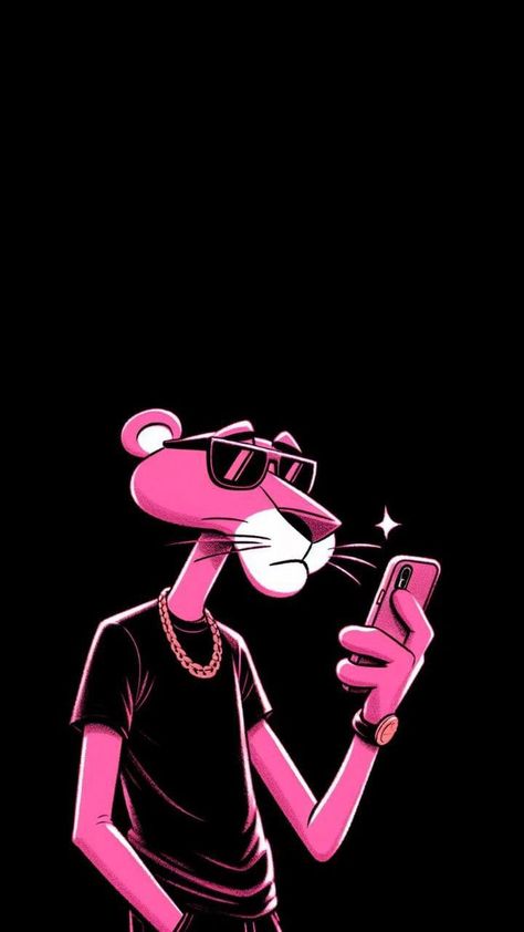 Pink Panther Cartoon, Cartoon Character Tattoos, Bunny Wallpaper, Swag Cartoon, Photo To Cartoon, Dope Cartoon Art, Pink Panther, Cool Wallpapers Cartoon, Pink Panthers