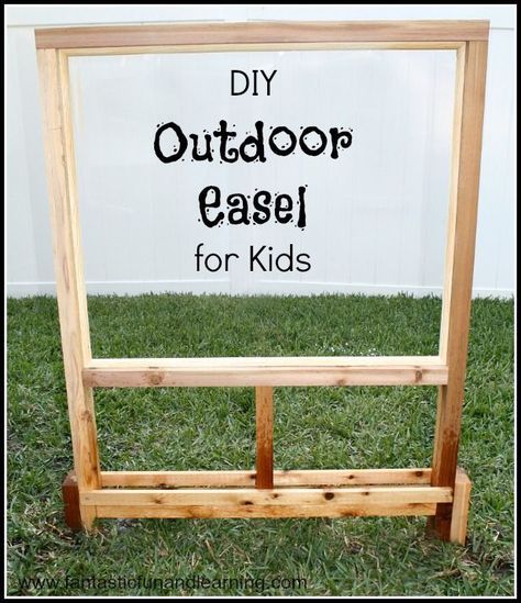 Outdoor Art Easel, Outdoor Easel, Preschool Playground, Outdoor Play Space, Outdoor Learning Spaces, Outdoor Play Spaces, Outside Play, Kids Outdoor Play, Outdoor Play Area