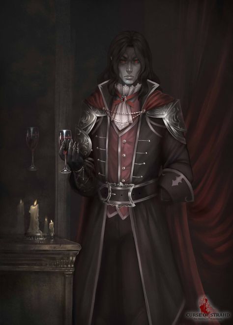 Curse of strahd, Strahd Von Zarovich   #theravenloftwandererers #strahd #strahdvonzarovich #barovia #ravenloft Strahd Dnd Art, Vampire Survivors, Vampire Horror Art, Ravenloft Art, Barovia Aesthetic, Curse Of Strahd Art, Vamp Art, Curse Aesthetic, Vampire Lord