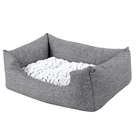 Grey Dog Bed, Washable Dog Bed, Dog Basket, Dog Sofa Bed, Pet Sofa, Grey Dog, Dog Sofa, Fluffy Dogs, Dog Pet Beds