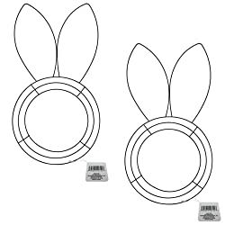 How to Decorate a Dollar Tree Bunny Wire Wreath - Southern Sunflowers Dollar Store Wire Wreath Ideas, Dollar Tree Bunny Wreath Diy, Dollar Tree Round Wire Wreath, Dollar Tree Sunflower Wreath, Bunny Wreath Diy Dollar Stores, Dollar Tree Spring Wreath, Bunny Wreath Dollar Tree, Dollar Tree Easter Bunny Wreath, Bunny Wire Wreath Diy