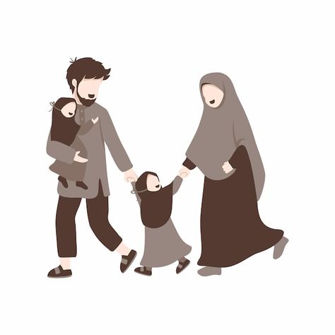 Vector imuslim family play with doughter | Premium Vector #Freepik #vector #happy-family #young-family #family-home #family Muslim Couple Illustration, Whatsapp Dp Images Hd, Wedding Invitation Posters, Romantic Couple Poses, Islamic Art Canvas, Family Stickers, S Love Images, Iphone Wallpaper Hipster, Muslim Couple