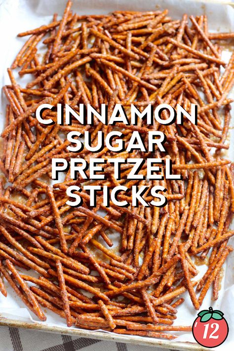 Cinnamon Pretzels, Auntie Anne, Cinnamon Sugar Pretzels, Salty Sweet Snacks, Tomatoes Recipes, 12 Tomatoes Recipes, Mini Pretzels, Pretzel Sticks, Snack Mix Recipes