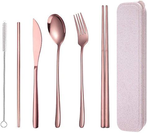 Portable Utensils, Reusable Utensils, Portable Dishwasher, Travel Utensils, Eating Utensils, Utensils Set, Knife And Fork, Stainless Steel Flatware, Utensil Set