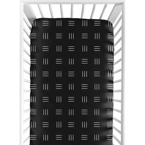 Black and White Boho Hatch fitted crib sheets will help complete the look of your Sweet Jojo Designs nursery. White Crib, Baby Sheets, Portable Crib, Mini Crib Sheets, Crib Toddler Bed, Toddler Mattress, White Nursery, Sweet Jojo Designs, Black And White Baby