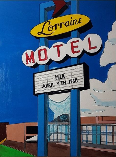 "Lorraine Motel" Acrylic on canvas 120 x 100 cm City Canvas, Architecture Design Sketch, Design Sketch, Painting Art, Lorraine, Acrylic On Canvas, Architecture Design, Art Painting, Sketch