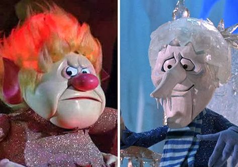 Jack Frost and Mr. Heat Miser. Is it bad that I know every word to this song? The Miser Brothers, Mr Heat Miser, Snow Miser And Heat Miser, Heat Miser And Snow Miser, Snow Song, Miser Brothers, Year Without A Santa Claus, Best Holiday Movies, Snow Miser