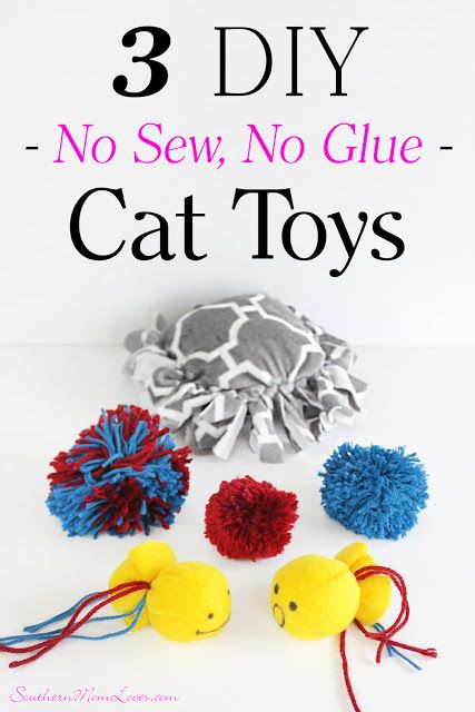 Treat Your Kitty with 3 Puuurfect DIY No Sew, No Glue Cat Toys! #IAMSCat [ad]