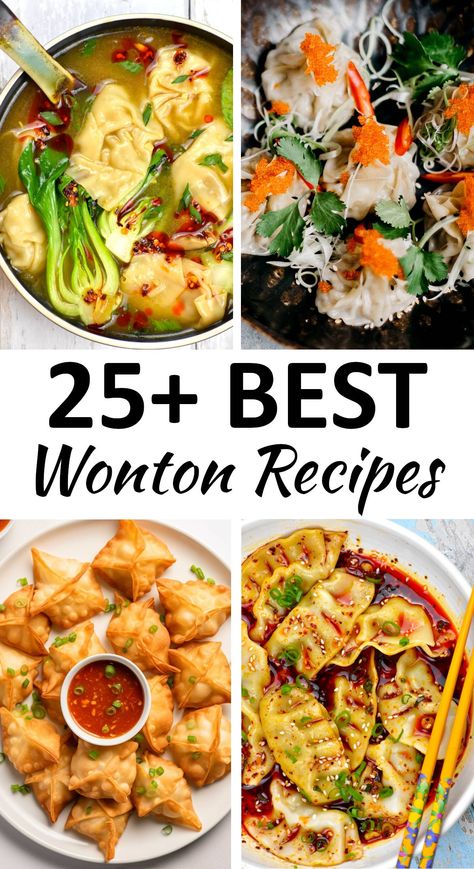 Dumpling Wrappers Uses, Wonton Paper Recipes, Chicken Wonton Appetizers, Crispy Wonton Recipes, Bibigo Mini Wonton Recipes, Sourdough Wontons, Sauce For Wontons Dipping, Wong Tong Wrappers Recipes, Easy Wonton Wrapper Recipes