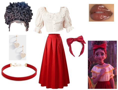 Diy Encanto Costume, Encanto Outfit Ideas, Dolores Inspired Outfits, Encanto Group Costume, Dolores Hairstyle Encanto, Encanto Costume, Dolores Madrigal Costume, Disney Bounding Encanto, Delores Costume Encanto