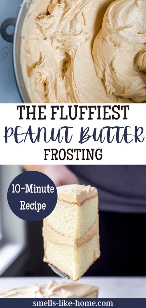 Whipped Peanut Butter Frosting, Peanut Butter Frosting Easy, Fluffy Peanut Butter Frosting, Peanut Butter Buttercream Frosting, Butter Frosting Recipe, Peanut Butter Frosting Recipe, Peanut Butter Buttercream, Peanut Butter Icing, Easy Donuts