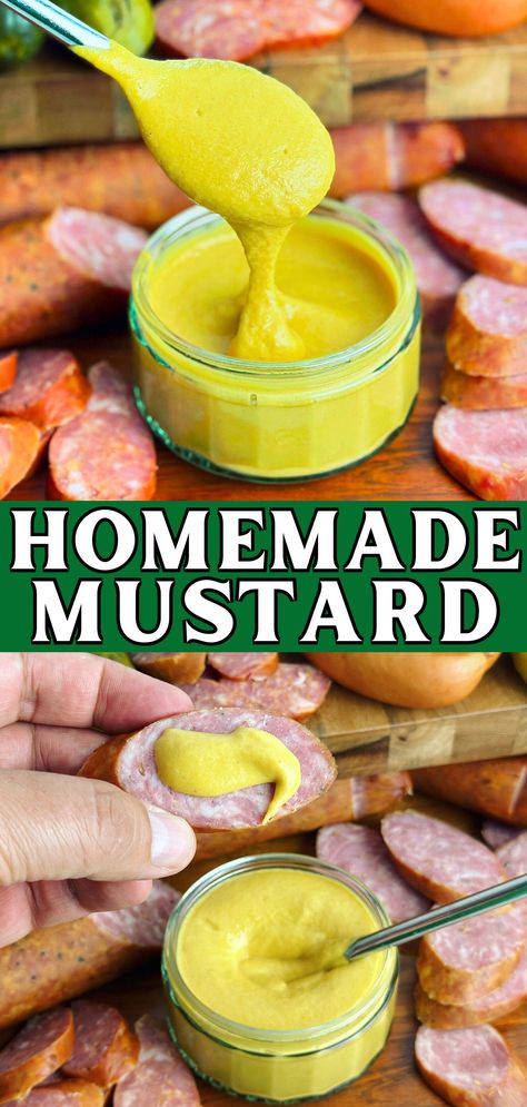 How to make Mustard - Peter's Food Adventures How To Make Mustard, Make Mustard, Balsamic Marinade, Homemade Mustard, Homemade Sour Cream, Healthy Pesto, Syrup Recipes, Homemade Condiments, Honey Mustard Sauce