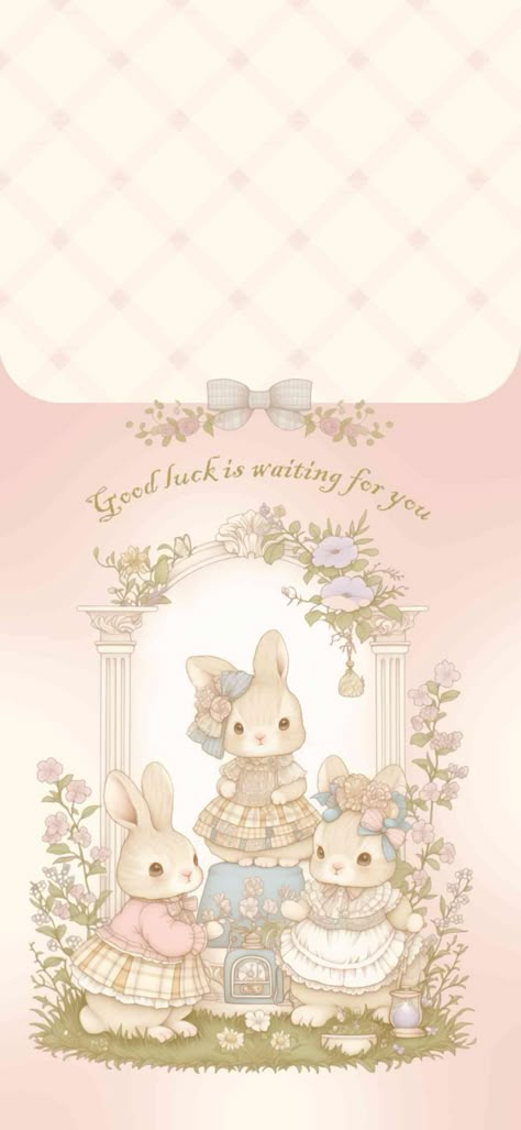 Iphone Wallpaper Victorian, Aesthetic Rabbit Wallpaper, Soft Laptop Wallpaper, Kawaii Bunny Wallpaper, วอเปเปอร์ Iphone, Bunny Aesthetic Wallpaper, Cute Bunny Wallpaper, Cute Animals Wallpaper, Cubs Wallpaper