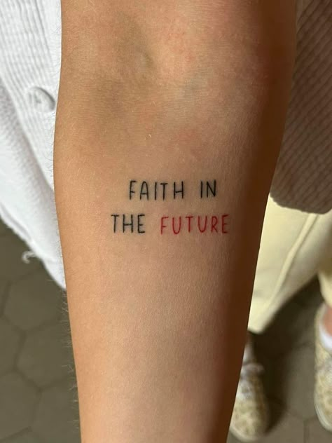 Louis Inspired Tattoo, Faith In The Future Tattoo Louis Tomlinson, Faith In The Future Tattoo Ideas, Faith In The Future Tattoo, 1d Tattoos Ideas, Louis Tomlinson Tattoos Ideas, Louis Tomlinson Tattoos Inspiration, Faith In The Future Aesthetic, Tattoo Text Ideas