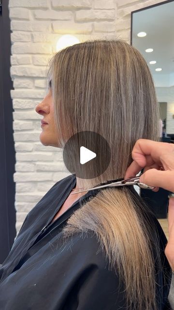 Chris Jones on Instagram: "Textured Bob✂️  Texturizing is nothing more than a subtle form of either layering or graduation. You’re still building shape and removing weight, you’re just doing it in a softer more manageable way.   Too many layers can be difficult for the client at home to style but they still want shape in their haircut. We like to call texturizing “shadow layers” because you get the shape without the hassle of layering.   Products used for styling - 6-in-1 Styler for texture and shine. Frizz Block for frizz protection and heat protection. Texturing Spray at the end for texture and volume. These products are all from @virtuelabs. Click the link in my bio to read more about them!   Cut with a 5.5” Paragon 2 from @arcscissors use code CHRISJONES15 to save some cash👌🏻  Styled Volume Haircut, Mma Hairstyles, Kids Short Haircuts, Haircut At Home, Self Haircut, Graduated Bob Haircuts, Haircut Images, Longer Pixie Haircut, Long Hair Ponytail