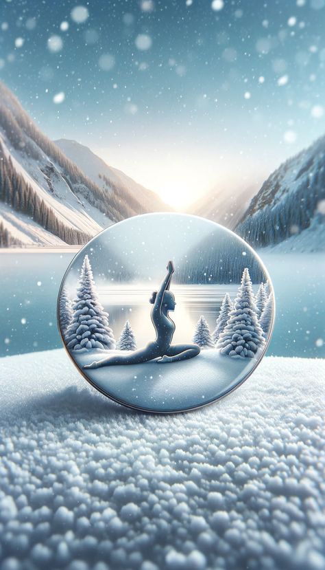 Discover 'Winter Calm', a pin that contrasts the warmth of yoga with the serene beauty of a snowy landscape. Experience the stillness and clarity of yoga in a pristine, snow-covered setting. This design invites introspection and balance, reflecting the quiet strength of yoga amidst winter's tranquil embrace. ❄️🧘‍♂️ #SnowYoga #WinterMeditation #Calmness Winter Meditation, Snow Yoga, Calm Yoga, Summer Energy, Book Board, Snowy Landscape, Yoga Mindfulness, Yoga Community, Mind Body Spirit