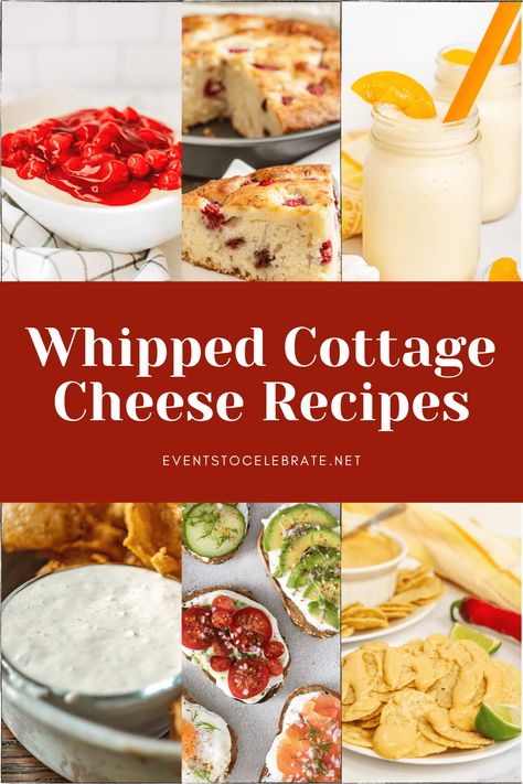 Whipped cottage cheese recipes make for delicious party food! Your guests will love any of these rich, creamy dishes! Cottage Cheese Pretzel, Whipped Cottage Cheese Pudding, Whipped Cottage Cheese Recipes Healthy, Cottage Cheese Pudding Recipes, Cottage Cheese Fluff, Whipped Cottage Cheese Recipes, Blended Cottage Cheese Recipes, Cottage Cheese Pudding, Cottage Cheese Sauce