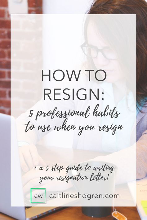 How should you resign from your position? Here are 5 tips to summon the courage to resign, and how to do so in a professional manner. Plus, a 5 step guide in how to write a resignation letter! Resigning From Job Resignation Letter, How To Write A Retirement Resignation Letter, Writing A Resignation Letter, Resigning From Job Tips, How To Write A Letter Of Resignation, How To Write Resignation Letter, Giving Notice At Work, How To Quit A Job Gracefully, How To Resign Gracefully