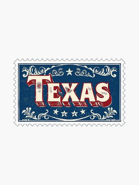 Texas Astethic, Texas Aesthetic Wallpaper, Texas Stamp, Dallas Apartment, Craft Printables, Texas Stickers, Mens Hats, Sketchbook Ideas, Texas Usa