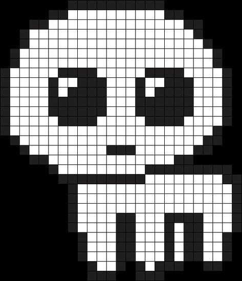 Tbh Creature Perler Beads, Tbh Creature Perler, Tbh Creature Pixel Art, Perler Bead Scene, 20x20 Pixel Art, Fnaf Pixel Art Grid, Emo Pixel Art, Cute Pixel Art Grid, Big Pixel Art