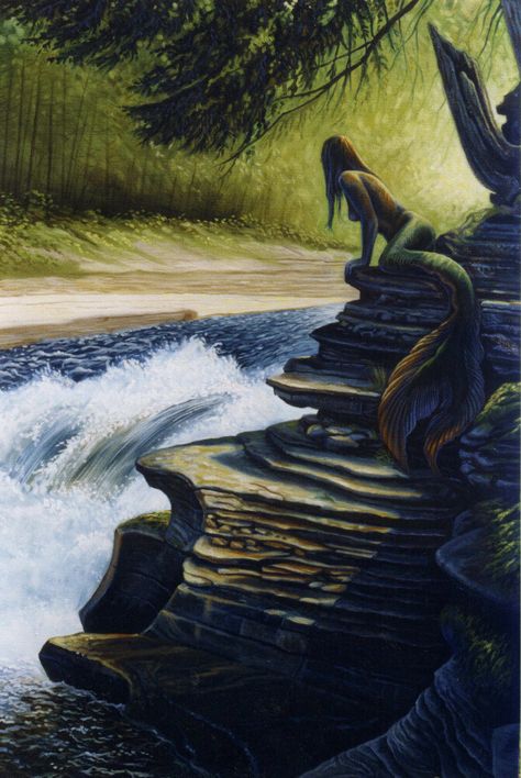 River Mermaid, Musky Fishing, Presque Isle, Art And Nature, Water Nymphs, Mermaids And Mermen, Mermaid Art, Lake Superior, Sirens