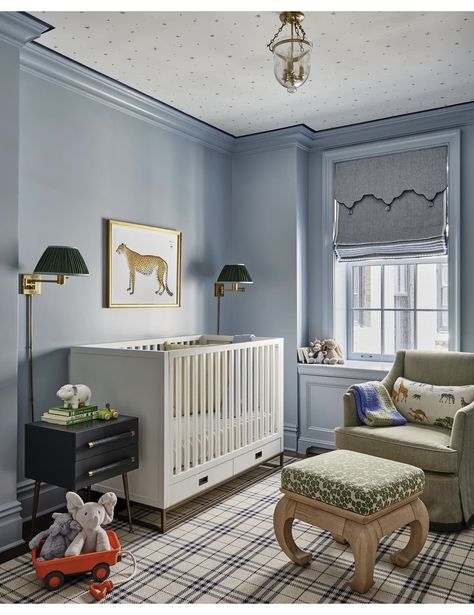 Kid Bedrooms, Blue Nursery Boy, Spilled Milk, Kids Bedroom Inspiration, Nursery Room Design, Baby Room Inspiration, Nursery Room Inspiration, Pastel Room, Kids Interior Room