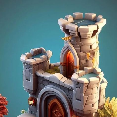 3D Zbrush Modelling on Instagram: "A perfect castle 🏰 . DM for all your 3D model and animation needs. 💻 . Made by: @filippo.bello 🎨" . #3dmodeling #castle #war #wars #designinspiration" Model Castle, Inspo Board, Zbrush, Instagram A, Castle, Design Inspiration, On Instagram, Instagram