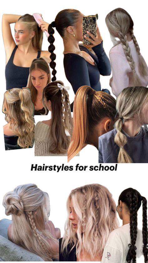 Pajama Hairstyles, Pajama Day Hairstyles For School, Cutesy Hairstyles, Pajama Day At School, Pajama Day, Short Hair Styles Easy, Hairstyles For School, At School, Hair Inspo