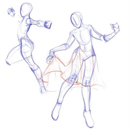 Dynamic Anime Poses, Drawing Dynamic Poses, Body Reference Drawing, Poses References, Dynamic Poses, Figure Drawing Reference, Body Drawing, Body Reference, Anatomy Reference